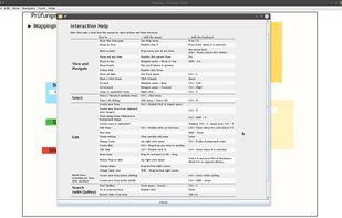 Displaying the available shortcuts.