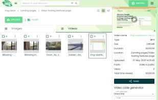 Video streamning dashboard
