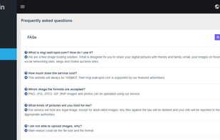 imgi admin faq management page