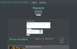 Board page for the random board