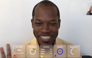 Read emotions and attention of participants during a video call.