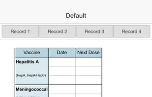 Immunization Log screenshot 2