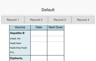 Immunization Log screenshot 1