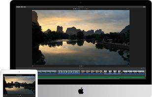 Whether you’re using a Mac or an iOS device, it’s never been easier to make it in the movies. Just choose your clips, then add titles, music, and effects. iMovie even supports 4K video for stunning cinema-quality films. And that, ladies and gentlemen, is a wrap.