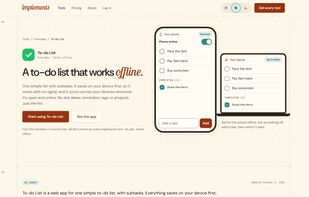 implements To-do List screenshot 1