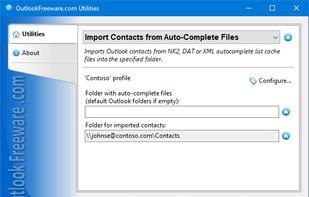 Import Contacts from Auto-Complete Files screenshot 1