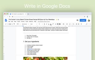 Write in Google Docs