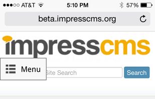 ImpressCMS screenshot 1