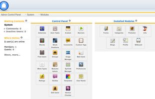 ImpressCMS screenshot 1