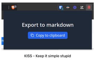 Export to markdown