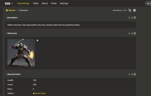 Game design document management