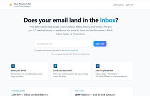 Inbox Placement Test screenshot 1
