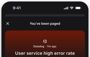 Paging screen in mobile app