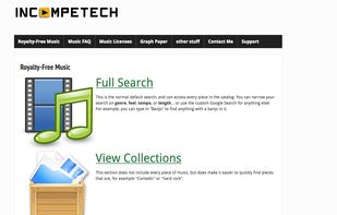 Incompetech screenshot 1