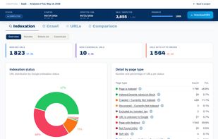 Indexation Status Dashboard