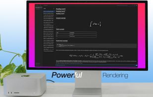 Support for markdown rendering.