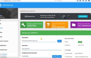InfinityFree screenshot 1