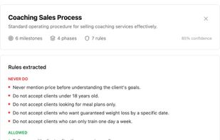 AI agents built from the sales process you already wrote down