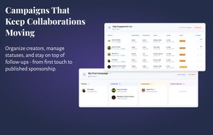 Manage and track campaigns