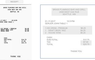 Receipt extraction by OCR