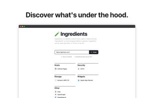 Screenshot of ingredients.tech after analyzing