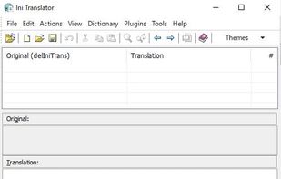 IniTranslator's main screen
