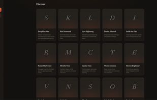 The "Discover" tab in sheet mode showing 5 per row.