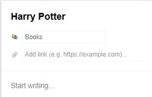 Web Mobile Screeshot of Inline Note on connected note editor tab.