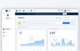 LinkedIn Analytics Tool for personal profiles and business - inlytics.io Dashboard view