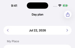 Day plan: arrivals, departures and the daily kitchen count, shareable with your cleaner as plain text.
