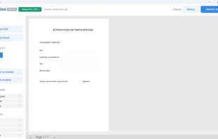 Live preview of the personalized PDF before generating the batch
