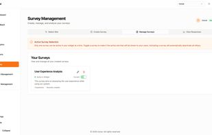 You can also collect user feedback using the survey that will appear on the widget. 