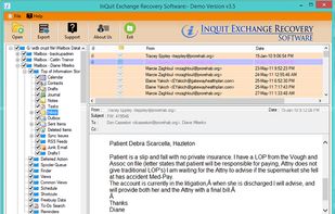 InQuit Exchange EDB Recovery screenshot 1