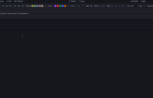 Full Rich Text Editor with Binder for Organizing Scenes