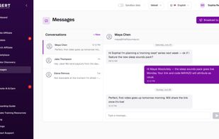On platform messaging