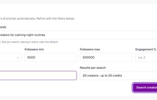 Discover creators and influencers from a 340 million influencer database