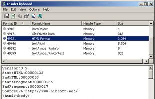 InsideClipboard screenshot 1
