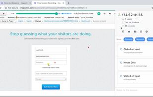 Inspectlet screenshot 1