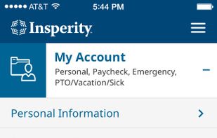 Insperity screenshot 1