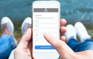 Flash cards displays immediately after material is posted. Time adjust between questions based on responses. Create your own questions or download free questions from our GP Store.