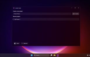  Creating and opening a new project