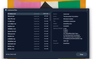 The files no longer needed.