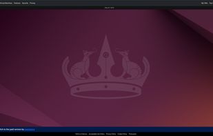 GUI view of virtual machine
