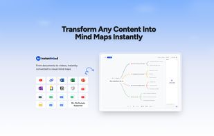 Turn anything into a mind map - AI instantly transforms any text, document, or idea into visual knowledge maps.