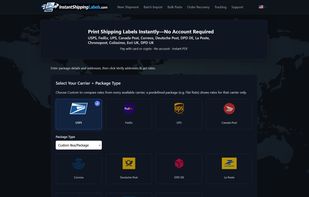 InstantShippingLabels.com screenshot 1