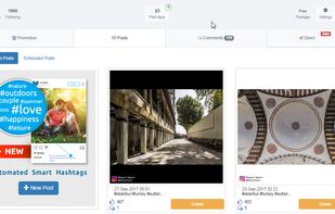 Smart Post Scheduler:
Upload your images, We generate relevant hashtags for your image using the best AI technologies. optionally use them in your caption, and post it at the best moment that you want.