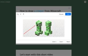 Annotating image added to the step