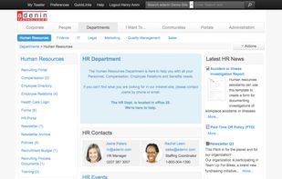 HR Department Page