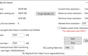 Intelligent standby list cleaner screenshot 1