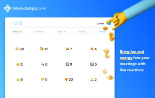 Bring fun and energy into your meetings with live reactions